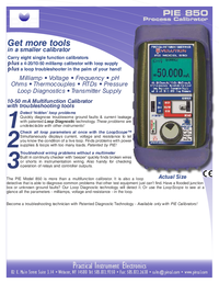 Thumbnail of document Data Sheet - 850 Multifunction Diagnostics Calibrator